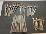 48PC Soho Gourmet Settings Stainless Steel Flatware Folks Knives Spoons. Fixed Price $88.48.