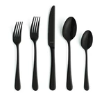 Amefa Austin 20PC Flatware Set, 18/0 Stainless Steel Black. Fixed Price $64.53.