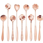9 Pcs Flower Coffee Teaspoon Set, Esrise Stainless 22 X 10, Rose Gold. Fixed Price $15.78.