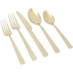 Gibson Elite Earlston 20 Piece Stainless Steel Flatware Set Champagne Gold. Fixed Price $48.99.