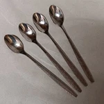 Serco SEO12 Iced Tea Spoons 4 Stainless Steel 7.5" Textured Handle. Fixed Price $14.88.