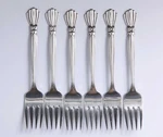 Set Of 6 Oneida Alexis Forks Stainless 7 1/4". Fixed Price $69.00.
