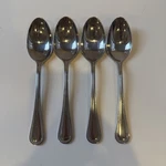 Set Of 4 Towle Beaded Antique Teaspoons 18/10 Stainless Steel 6.25" Vietnam. Fixed Price $29.99.