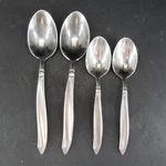 Airmack AMK8 Beaded Stainless Flatware Solingen-germany PIECES-4 Spoons. Fixed Price $16.00.