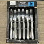 36 Piece Box Dinner Knife Stainless Steel Flatware Members Mark Food Service New. Fixed Price $20.99.