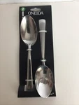 Oneida Nocha Serving Spoons (set Of 2). Fixed Price $12.97.