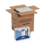 Plastic Tableware Heavy Mediumweight Knife Black 100/BOX Boxes/carton KM507. Fixed Price $45.63.