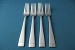 Oneida Mercer Frosted Dinner Forks (set Of 4) 18/0 Stainless Vietnam New 7/8". Fixed Price $76.49.