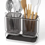 Utensil Holder Counter, 6.7" Plastic Silverware Caddy, For Par.... Fixed Price $25.04.