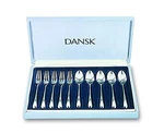 Dansk Torun Tea Time Set 10 Coffee Spoons And Forks Pieces 587660 Jp. Fixed Price $73.47.