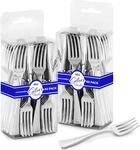 Silver Mini Forks 4 Inch (80-COUNT) Disposable Plastic Fork,. Fixed Price $13.35.