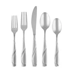 Cambridge Mercado Sand 20-PIECE Stainless Steel Flatware Set (service For 4). Fixed Price $100.92.