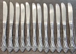 12 Stanley Roberts Unmarked SRB269 Replacement Dinner Knife Knives. Fixed Price $10.00.