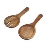 Large Wooden Salad Tongs Servers Spoon Fork Set Kitchen Utensil 2 Pcs. Fixed Price $26.74.