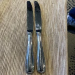 2 Cuisinart Stainless Dinner Knives Stratford Hollow Outline Flatware 9 1/4. Fixed Price $9.99.