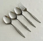 Imperial International Stainless IMI90 3 Teaspoons Salad Fork Glossy Single Rose. Fixed Price $11.66.