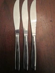 Set Of 3 Dinner Knives! Vintage Superior Stainless: INS145 Pattern: Excellent!. Fixed Price $15.00.