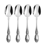 Oneida Stainless Flatware Louisiana Oval Soup / Place Spoons - Set Of Four No. Fixed Price $21.99.