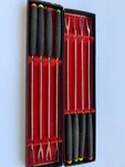 Mid-century Modern Fondue Forks Wood Stainless Steel Set Of 8 Boxed Usa. Fixed Price $20.00.