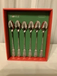 Towle Santa 6 Long Spoons Premium Stainless Steel Silverware Holiday. Fixed Price $24.99.