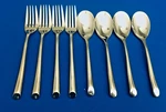 8 Towle Living Wave Stainless Dinner (set Of Four) Salad Forks 4. Fixed Price $25.00.