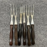 Cutco Serving Fork Lot Usa 1726 1027 Carving Roast Bbq Brown Handles. Fixed Price $54.99.