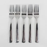 Set Of 5 Oneida Aptitude Stainless Dinner Forks. Fixed Price $21.99.