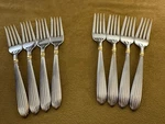 4 Salad Forks Gorham Silver Golden Squire 18/8 Stainless Korea Flatware (2AVAIL. Fixed Price $75.75.