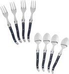 French Home Laguiole Coffee Spoons And Cake Forks, Set 8, Navy. Fixed Price $19.99.