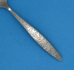2 Target Leaves Glossy Stainless Flatware Thick Handle Salad Forks 6-3/4". Fixed Price $12.99.