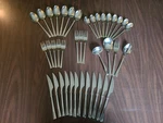Mikasa Verona Flatware 40PC Stainless Silverware Serving Spoons Forks Japan. Fixed Price $69.99.