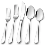 E-far Heavy Duty Silverware Set For 8, 40-PIECE Stainless Steel Flatware Cutlery. Fixed Price $35.13.