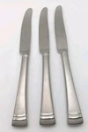 Lenox Federal Platinum Frosted 3 Piece Knife Set 18/10 Stainless F1ATWARE. Fixed Price $25.49.