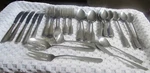 47 Pc Vtg Towle Supreme Cutlery TWS138 Satin Frosted Stainless Flatware Japan. Fixed Price $85.00.