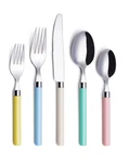 Annova 20 Piece Silverware Set, Service For 4, Stainless Steel Pastel. Fixed Price $29.95.