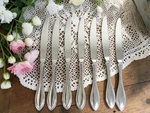 Oneida American Harmony Arbor Dinner Knives Stainless Flatware Set Of 7. Fixed Price $13.39.