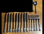 Oneida 2231005A Juilliard Fine Flatware - Silver (15 Pc) Fork Spoon Knife. Fixed Price $109.98.