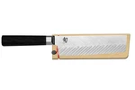Shun Dual Core 6.5" Nakiri Knife W/saya. Fixed Price $509.45.