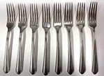 Vintage Oneida Wm Rogers Silverplate 1932 Croydon Mary Lee 8 Dinner Forks. Fixed Price $14.95.