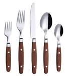 Annova Silverware Set Stainless Steel Cutlery Color Handle With Rivet/. Fixed Price $60.39.