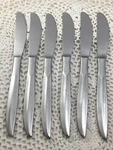 Castle Court CCS10 Satin Stainless 6-PIECE Dinner Knife Flatware Japan. Fixed Price $23.79.