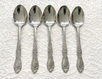 (5) Sango SNF4 Glossy Stainless 7" Place Oval Soup Spoons *free Shipping*. Fixed Price $15.99.