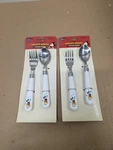 (2) New 2006 Walt Disney Vintage Mickey Mouse Flatware Fork Spoon Set By Gibson. Fixed Price $11.39.