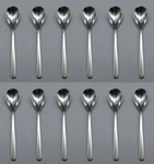Sant Andrea Stainless Quantum Coffee Spoons - Set Twelve New. Fixed Price $24.99.