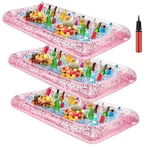 3 Pcs Inflatable Serving Bar Salad Ice Tray Food Drink Candy Buffet Container.... Fixed Price $39.22.