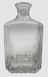 Hotel Collection Clear Glass Fluted Whiskey Decanter. Fixed Price $26.08.