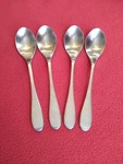Knork Original Stainless Satin Matte Thick Handle Set Of 4 Soup Spoons. Fixed Price $18.00.