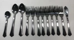 Libbey Stainless Flatware #243 LYF8 Scalloped Dinner Knives Lot Of 12. Fixed Price $34.95.