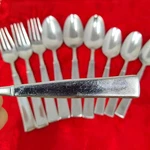 10X Mix Wallace WAS213 Stainless Forks Spoons Flatware Heavy Solid Tbsp Tsp. Fixed Price $24.98.