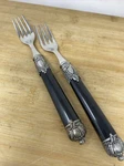 Home Essentials Renaissance Black Salad Forks 18/10 Stainless Flatware, 2. Fixed Price $10.40.